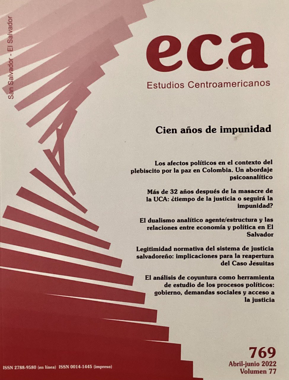 Cien años de impunidad - ECA 769 Abril-Junio 2022 - Volumen 77